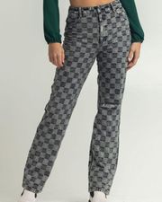 Punk Checkered Pants