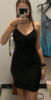 Sparkly Black Homecoming Dress