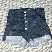 High Waisted Jean Shorts