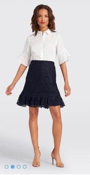 NEW Draper James Tulip Lace Mini Skirt