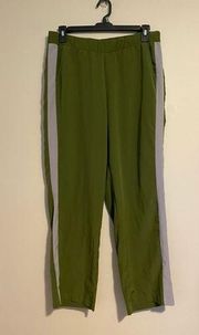 EUC Cuddl Duds Green and Gray Joggers with pockets size large