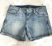 Michael Kors Frayed distressed denim jean shorts 4