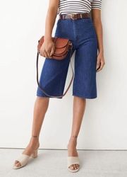 & Other Stories Denim Culottes High Waisted Size 4