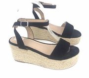 KOI FOOTWEAR VEGAN ESPADRILLES PLATFORM WEDGE HEELS WOMENS SIZE 6 RETAIL $189