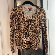 Cheetah print cardigan