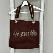 Alpha Gamma Delta AGD Sorority Canvas Tote Bag