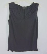 Vera Wang women medium black top in good condition no rips or holes