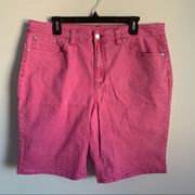 Christopher & Banks Bubblegum Pink Cotton Blend Shorts 16