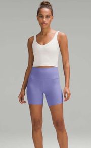 High-Rise Yoga Short 6” Grid Texture