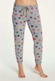 NEW Chaser Rainbow Stars‎ Cozy Knit Pants Jogger Womens Size S