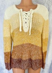 - Tan & Cream, Boho, Comfy Sweater