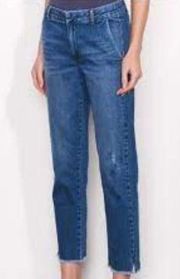 SUNDRY Le Soleil Jeans Raw Hem Love Denim Relaxed Fit Trouser Jeans Size 26
