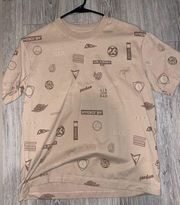 Tan Jordan Logo Tee