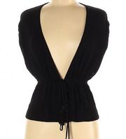 Karen Millen Sleeveless Tassel Tie Waist Vest Tank