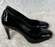 Cole Haan Air Lainey Pump Women's 6 B Black Patent Slip On Platform Heel