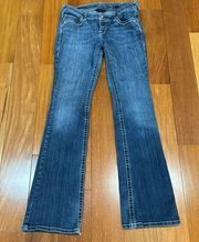 ARIAT Ruby Bootcut Jeans Low Rise Womens Bling Jeweled Embellished size 30L