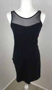 Zenana Outfitters Black Mesh Mini Dress Size L