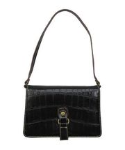 Y2K Nine West Vintage Black Alligator Mini Bag Faux Leather