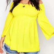 boohoo Off-shoulder smock top - Size US 14 - NWT