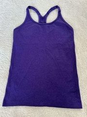 Lululemon  size 10 ebb tank in purple ribbed