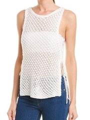 Rails Ashton Ivory Knit Crochet Sleeveless Top Size XS