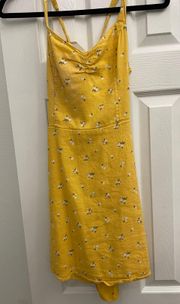 Yellow Floral Dress