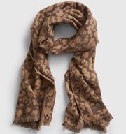 - NWT- recycled cozy scarf in leopard print