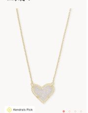 Ari Heart Gold Pendant Necklace