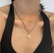 14K Dainty Gold Plated Trendy Adjustable Layered Necklaces