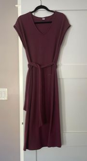 maroon oldnavy ribbed dress