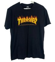 Thrasher Skateboard Magazine Graphic Tee Crew Neck Short Sleeve Shirt Women’s M