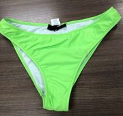 Misguided BRIGHT green swim bikini bottom