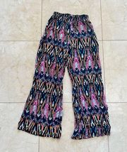 Copper Key Aztec Patterned Pants Sz Small