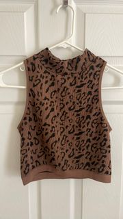 cheetah crop top