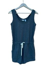 Zella women's size small dark grey sleeveless romper