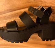 Platforms Block Heels Fashion Size 6