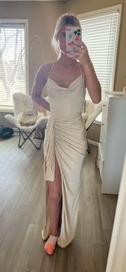 REVOLVE  Cream Dress