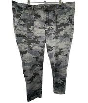 Ava and Viv Black and Grey Camo Patterned Stretchy Jeggings