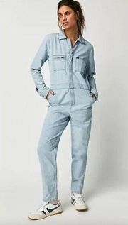 NWOT LEE X Free People  Vintage Modern Union Alls Denim Coveralls Jumpsuit