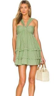 Johanna Mini Dress In Sage Green