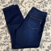 NWOT 1822 Dark Blue Butter Denim Skinny Jeans Size 12