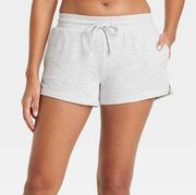 by Target Women's Soft Fleece Lounge Shorts light gray XS