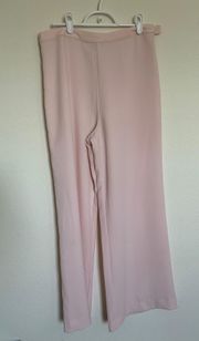 Light Pink Wide Leg Trousers