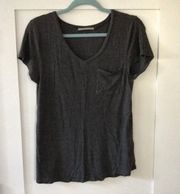 Gray V-Neck Tee