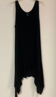 Rue21 + Black Sleeveless Hi-Low Hemline Midi Dress