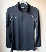 Nike Dri-Fit Black Quarter Zip | Small