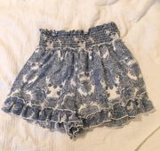 Altar’d State Blue Paisley Shorts