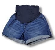 Isabel Maternity By Ingrid & Isabel Midi Short Size 2 W27" x L4.5" Denim Shorts