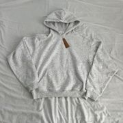 cotton fleece pullover hoodie   Size Medium  Condition: NWT Color: light heather grey   Details : - Hoodie  - Has kangaroo pockets  - Comfy