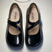 Alegria Mary Janes Black Patent Leather 38 7.5